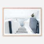 Shop Santorini Stairway Photo Art Print a coastal themed photography wall art print from The Print Emporium wall artwork collection - Buy Australian made fine art poster and framed prints for the home and your interior decor, TPE-1302-AP