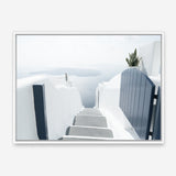 Shop Santorini Stairway Photo Canvas Print a coastal themed photography framed stretched canvas print from The Print Emporium wall artwork collection - Buy Australian made prints for the home and your interior decor space, TPE-1302-CA-35X46-NF