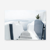 Shop Santorini Stairway Photo Canvas Print a coastal themed photography framed stretched canvas print from The Print Emporium wall artwork collection - Buy Australian made prints for the home and your interior decor space, TPE-1302-CA-35X46-NF