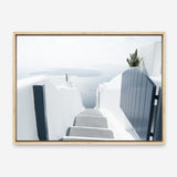 Shop Santorini Stairway Photo Canvas Print a coastal themed photography framed stretched canvas print from The Print Emporium wall artwork collection - Buy Australian made prints for the home and your interior decor space, TPE-1302-CA-35X46-NF