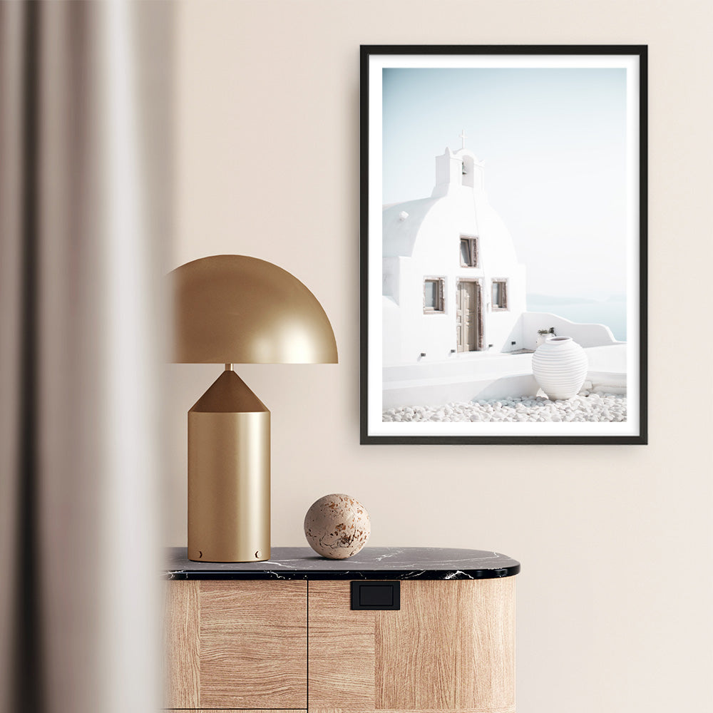 Shop Santorini Summer I Photo Art Print a coastal themed photography wall art print from The Print Emporium wall artwork collection - Buy Australian made fine art poster and framed prints for the home and your interior decor, TPE-1170-AP