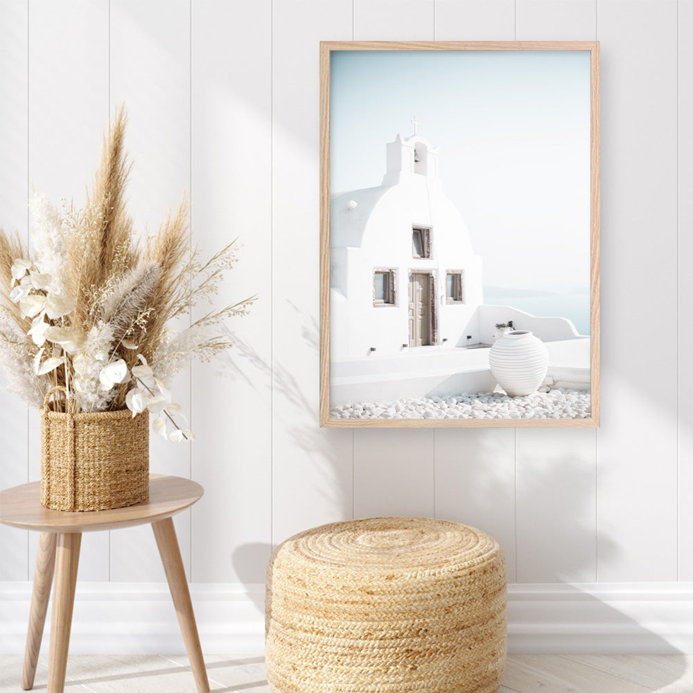 Shop Santorini Summer I Photo Art Print a coastal themed photography wall art print from The Print Emporium wall artwork collection - Buy Australian made fine art poster and framed prints for the home and your interior decor, TPE-1170-AP