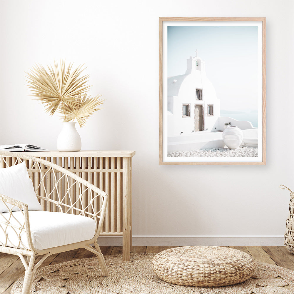 Shop Santorini Summer I Photo Art Print a coastal themed photography wall art print from The Print Emporium wall artwork collection - Buy Australian made fine art poster and framed prints for the home and your interior decor, TPE-1170-AP