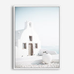 Shop Santorini Summer I Photo Canvas Print a coastal themed photography framed stretched canvas print from The Print Emporium wall artwork collection - Buy Australian made prints for the home and your interior decor space, TPE-1170-CA-35X46-NF