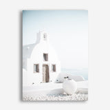 Shop Santorini Summer I Photo Canvas Print a coastal themed photography framed stretched canvas print from The Print Emporium wall artwork collection - Buy Australian made prints for the home and your interior decor space, TPE-1170-CA-35X46-NF