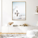 Shop Santorini Summer I Photo Canvas Print a coastal themed photography framed stretched canvas print from The Print Emporium wall artwork collection - Buy Australian made prints for the home and your interior decor space, TPE-1170-CA-35X46-NF