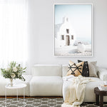 Shop Santorini Summer I Photo Canvas Print a coastal themed photography framed stretched canvas print from The Print Emporium wall artwork collection - Buy Australian made prints for the home and your interior decor space, TPE-1170-CA-35X46-NF