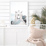 Shop Santorini Summer II Photo Art Print a coastal themed photography wall art print from The Print Emporium wall artwork collection - Buy Australian made fine art poster and framed prints for the home and your interior decor, TPE-1171-AP