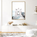 Shop Santorini Summer II Photo Canvas Print a coastal themed photography framed stretched canvas print from The Print Emporium wall artwork collection - Buy Australian made prints for the home and your interior decor space, TPE-1171-CA-35X46-NF