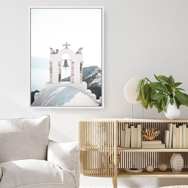 Shop Santorini Summer II Photo Canvas Print a coastal themed photography framed stretched canvas print from The Print Emporium wall artwork collection - Buy Australian made prints for the home and your interior decor space, TPE-1171-CA-35X46-NF