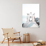 Shop Santorini Summer II Photo Canvas Print a coastal themed photography framed stretched canvas print from The Print Emporium wall artwork collection - Buy Australian made prints for the home and your interior decor space, TPE-1171-CA-35X46-NF