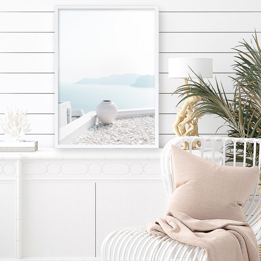 Shop Santorini Summer III Photo Art Print a coastal themed photography wall art print from The Print Emporium wall artwork collection - Buy Australian made fine art poster and framed prints for the home and your interior decor, TPE-1172-AP