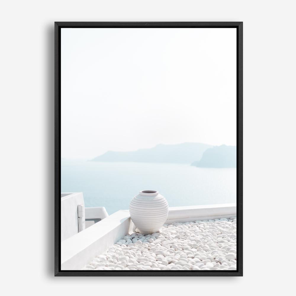 Shop Santorini Summer III Photo Canvas Print a coastal themed photography framed stretched canvas print from The Print Emporium wall artwork collection - Buy Australian made prints for the home and your interior decor space, TPE-1172-CA-35X46-NF