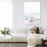 Shop Santorini Summer III Photo Canvas Print a coastal themed photography framed stretched canvas print from The Print Emporium wall artwork collection - Buy Australian made prints for the home and your interior decor space, TPE-1172-CA-35X46-NF