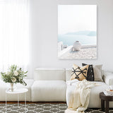 Shop Santorini Summer III Photo Canvas Print a coastal themed photography framed stretched canvas print from The Print Emporium wall artwork collection - Buy Australian made prints for the home and your interior decor space, TPE-1172-CA-35X46-NF