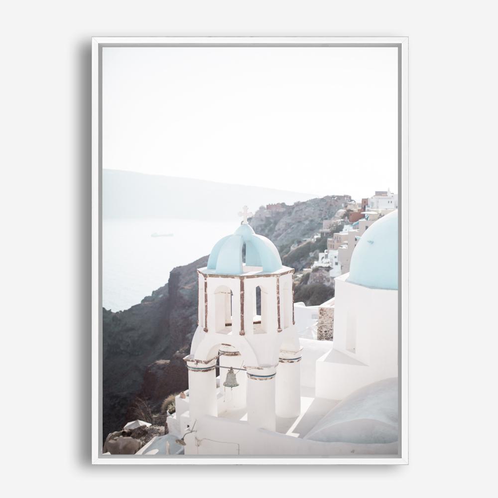 Shop Santorini Summer IV Photo Canvas Print a coastal themed photography framed stretched canvas print from The Print Emporium wall artwork collection - Buy Australian made prints for the home and your interior decor space, TPE-1173-CA-35X46-NF