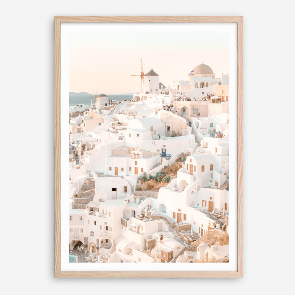 Shop Santorini Sunset I Photo Art Print a coastal themed photography wall art print from The Print Emporium wall artwork collection - Buy Australian made fine art poster and framed prints for the home and your interior decor, TPE-1107-AP