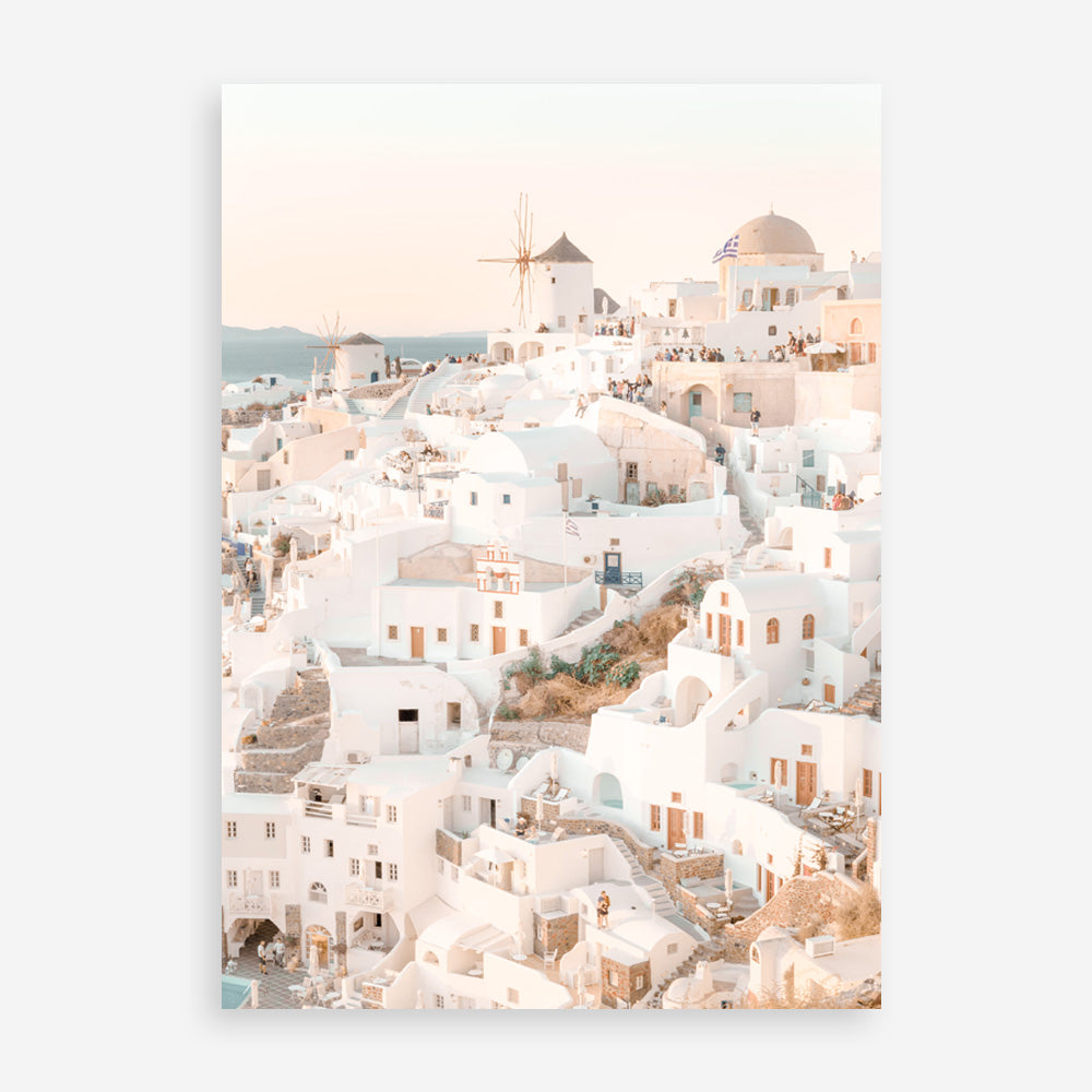 Shop Santorini Sunset I Photo Art Print a coastal themed photography wall art print from The Print Emporium wall artwork collection - Buy Australian made fine art poster and framed prints for the home and your interior decor, TPE-1107-AP