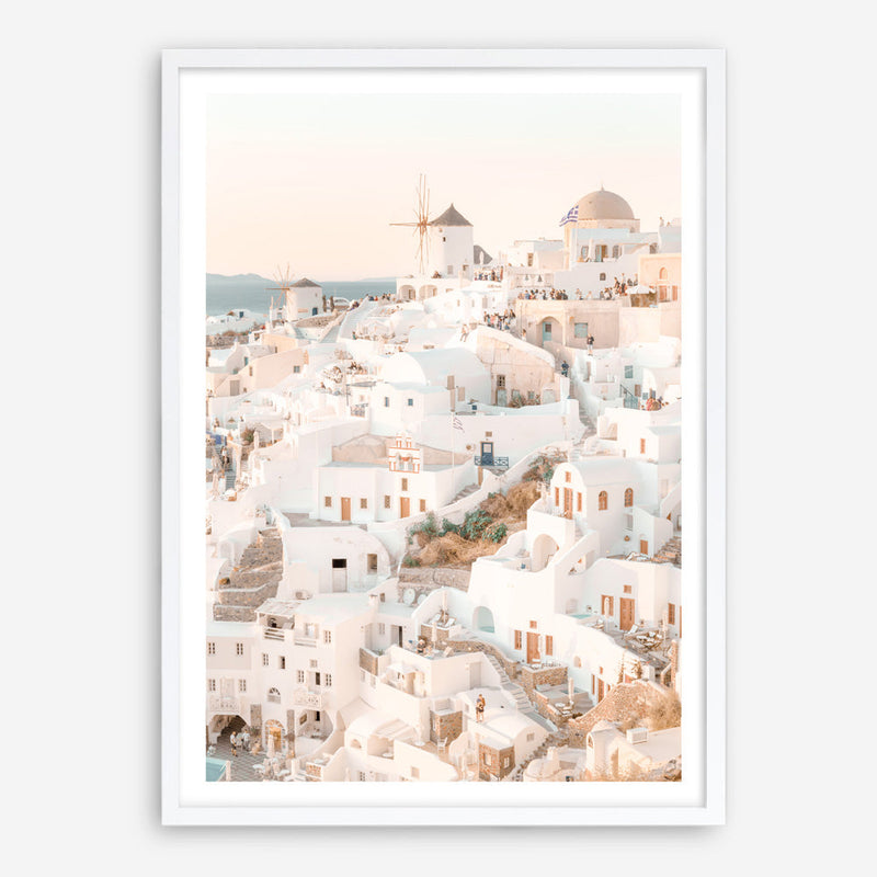 Shop Santorini Sunset I Photo Art Print a coastal themed photography wall art print from The Print Emporium wall artwork collection - Buy Australian made fine art poster and framed prints for the home and your interior decor, TPE-1107-AP