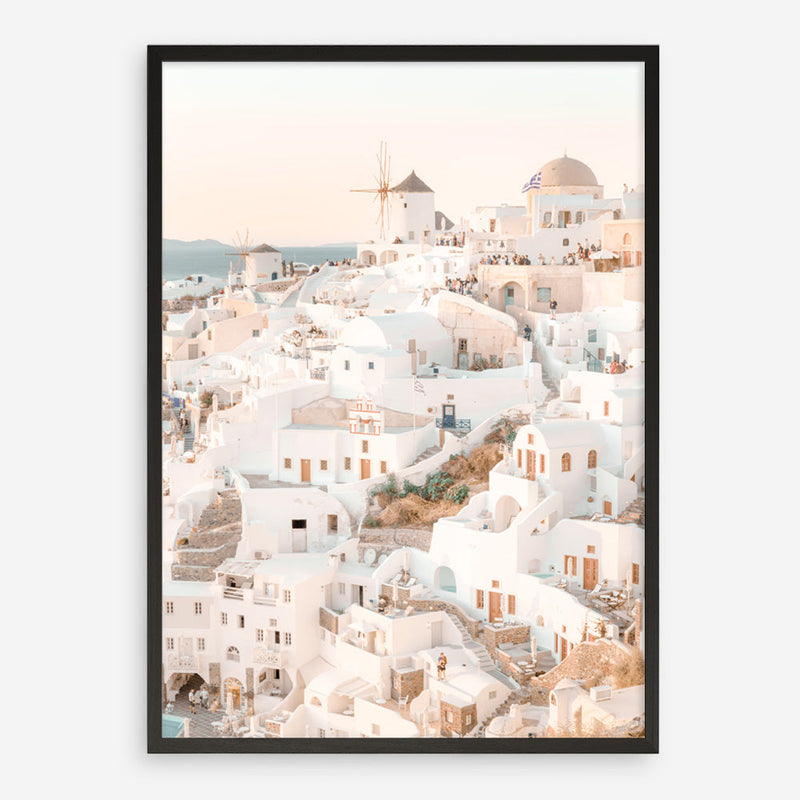 Shop Santorini Sunset I Photo Art Print a coastal themed photography wall art print from The Print Emporium wall artwork collection - Buy Australian made fine art poster and framed prints for the home and your interior decor, TPE-1107-AP