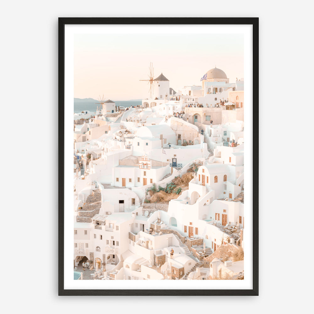 Shop Santorini Sunset I Photo Art Print a coastal themed photography wall art print from The Print Emporium wall artwork collection - Buy Australian made fine art poster and framed prints for the home and your interior decor, TPE-1107-AP