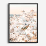 Shop Santorini Sunset I Photo Canvas Print a coastal themed photography framed stretched canvas print from The Print Emporium wall artwork collection - Buy Australian made prints for the home and your interior decor space, TPE-1107-CA-35X46-NF