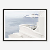 Shop Santorini Terrace I Photo Art Print a coastal themed photography wall art print from The Print Emporium wall artwork collection - Buy Australian made fine art poster and framed prints for the home and your interior decor, TPE-1323-AP