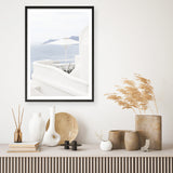 Shop Santorini Terrace II Photo Art Print a coastal themed photography wall art print from The Print Emporium wall artwork collection - Buy Australian made fine art poster and framed prints for the home and your interior decor, TPE-1328-AP