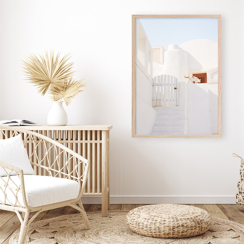 Shop Santorini Town Photo Art Print a photography wall art print from The Print Emporium wall artwork collection - Buy Australian made fine art poster and framed prints for the home and your interior decor room, TPE-1338-AP