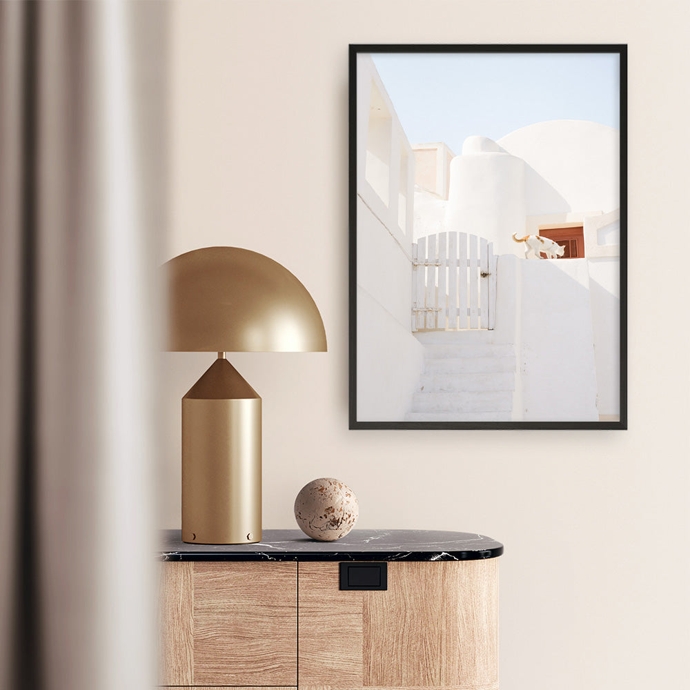 Shop Santorini Town Photo Art Print a photography wall art print from The Print Emporium wall artwork collection - Buy Australian made fine art poster and framed prints for the home and your interior decor room, TPE-1338-AP