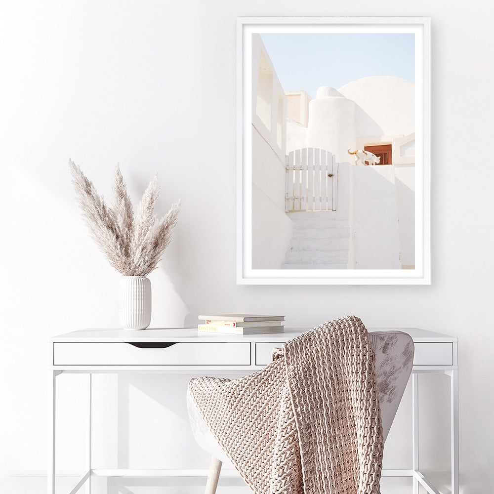Shop Santorini Town Photo Art Print a photography wall art print from The Print Emporium wall artwork collection - Buy Australian made fine art poster and framed prints for the home and your interior decor room, TPE-1338-AP