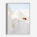 Shop Santorini Town Photo Canvas Print a photography framed stretched canvas print from The Print Emporium wall artwork collection - Buy Australian made prints for the home and your interior decor space, TPE-1338-CA-35X46-NF