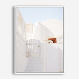 Shop Santorini Town Photo Canvas Print a photography framed stretched canvas print from The Print Emporium wall artwork collection - Buy Australian made prints for the home and your interior decor space, TPE-1338-CA-35X46-NF