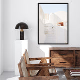 Shop Santorini Town Photo Canvas Print a photography framed stretched canvas print from The Print Emporium wall artwork collection - Buy Australian made prints for the home and your interior decor space, TPE-1338-CA-35X46-NF