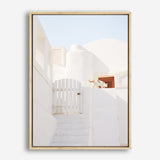 Shop Santorini Town Photo Canvas Print a photography framed stretched canvas print from The Print Emporium wall artwork collection - Buy Australian made prints for the home and your interior decor space, TPE-1338-CA-35X46-NF