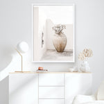 Shop Santorini Urn Photo Art Print a coastal themed photography wall art print from The Print Emporium wall artwork collection - Buy Australian made fine art poster and framed prints for the home and your interior decor, TPE-1040-AP