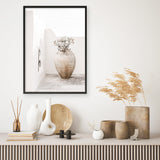 Shop Santorini Urn Photo Art Print a coastal themed photography wall art print from The Print Emporium wall artwork collection - Buy Australian made fine art poster and framed prints for the home and your interior decor, TPE-1040-AP