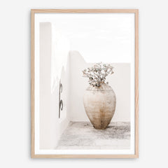 Shop Santorini Urn Photo Art Print a coastal themed photography wall art print from The Print Emporium wall artwork collection - Buy Australian made fine art poster and framed prints for the home and your interior decor, TPE-1040-AP