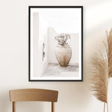 Shop Santorini Urn Photo Art Print a coastal themed photography wall art print from The Print Emporium wall artwork collection - Buy Australian made fine art poster and framed prints for the home and your interior decor, TPE-1040-AP