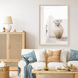 Shop Santorini Urn Photo Art Print a coastal themed photography wall art print from The Print Emporium wall artwork collection - Buy Australian made fine art poster and framed prints for the home and your interior decor, TPE-1040-AP