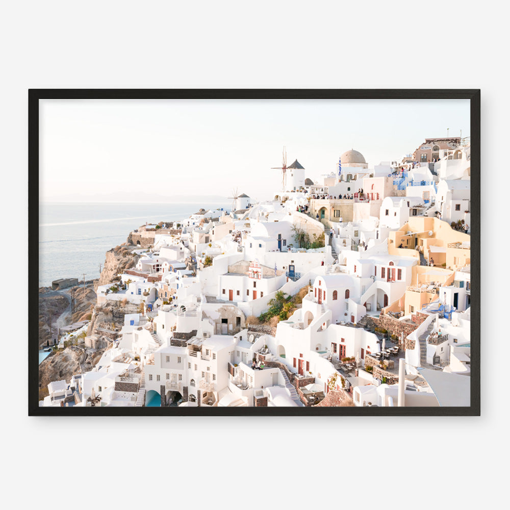 Shop Santorini View Point Photo Art Print a coastal themed photography wall art print from The Print Emporium wall artwork collection - Buy Australian made fine art poster and framed prints for the home and your interior decor, TPE-1358-AP