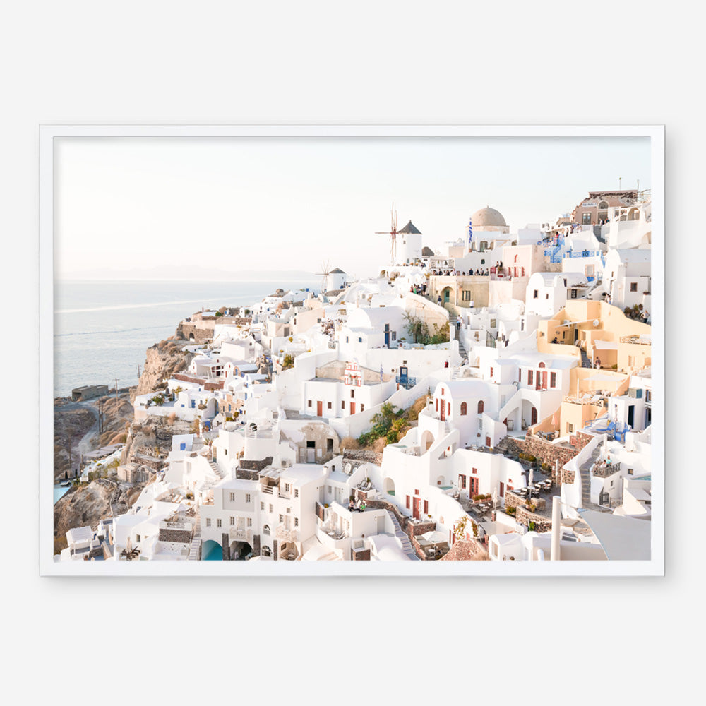 Shop Santorini View Point Photo Art Print a coastal themed photography wall art print from The Print Emporium wall artwork collection - Buy Australian made fine art poster and framed prints for the home and your interior decor, TPE-1358-AP