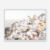 Shop Santorini View Point Photo Canvas Print a coastal themed photography framed stretched canvas print from The Print Emporium wall artwork collection - Buy Australian made prints for the home and your interior decor space, TPE-1358-CA-35X46-NF