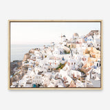 Shop Santorini View Point Photo Canvas Print a coastal themed photography framed stretched canvas print from The Print Emporium wall artwork collection - Buy Australian made prints for the home and your interior decor space, TPE-1358-CA-35X46-NF