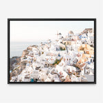 Shop Santorini View Point Photo Canvas Print a coastal themed photography framed stretched canvas print from The Print Emporium wall artwork collection - Buy Australian made prints for the home and your interior decor space, TPE-1358-CA-35X46-NF