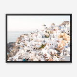 Shop Santorini View Point Photo Canvas Print a coastal themed photography framed stretched canvas print from The Print Emporium wall artwork collection - Buy Australian made prints for the home and your interior decor space, TPE-1358-CA-35X46-NF