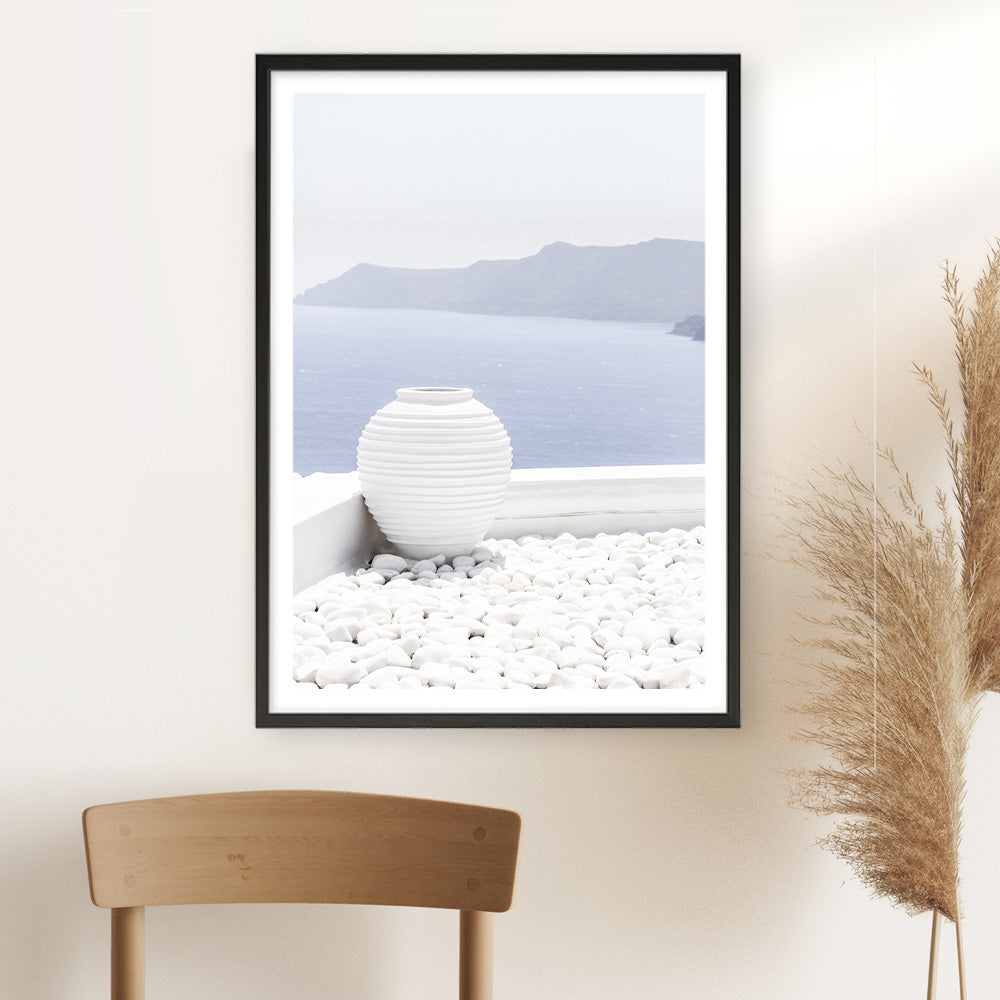 Shop Santorini Views II Photo Art Print a coastal themed photography wall art print from The Print Emporium wall artwork collection - Buy Australian made fine art poster and framed prints for the home and your interior decor, TPE-1169-AP