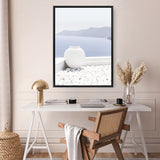 Shop Santorini Views II Photo Canvas Print a coastal themed photography framed stretched canvas print from The Print Emporium wall artwork collection - Buy Australian made prints for the home and your interior decor space, TPE-1169-CA-35X46-NF