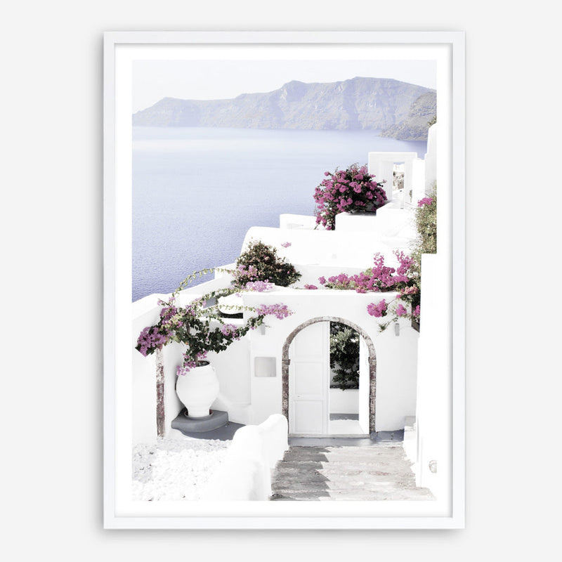 Shop Santorini Views Photo Art Print a coastal themed photography wall art print from The Print Emporium wall artwork collection - Buy Australian made fine art poster and framed prints for the home and your interior decor, TPE-1168-AP