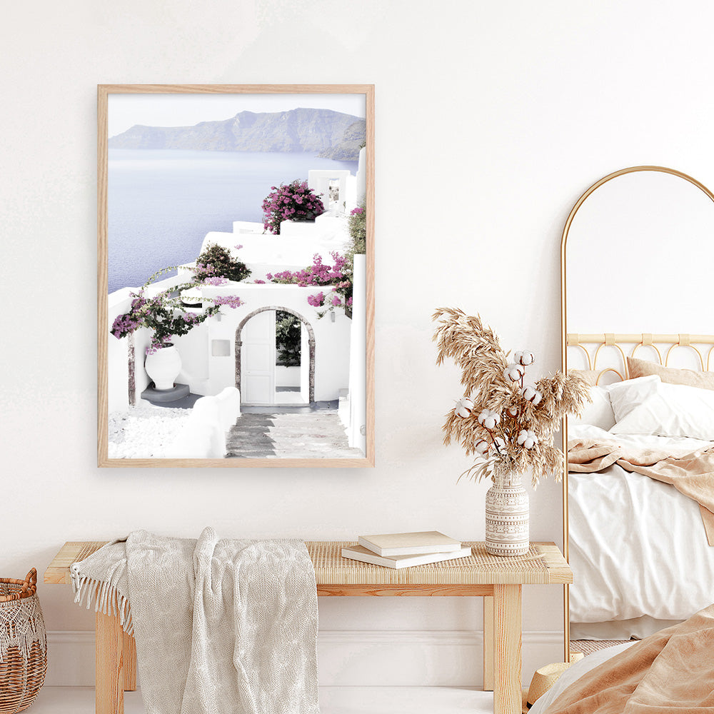Shop Santorini Views Photo Art Print a coastal themed photography wall art print from The Print Emporium wall artwork collection - Buy Australian made fine art poster and framed prints for the home and your interior decor, TPE-1168-AP